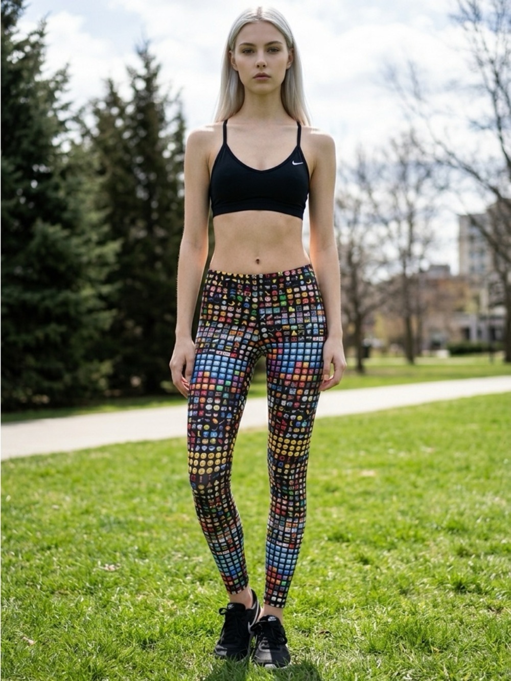NWOT Terez Women’s Emoji Capri Leggings - Size XS